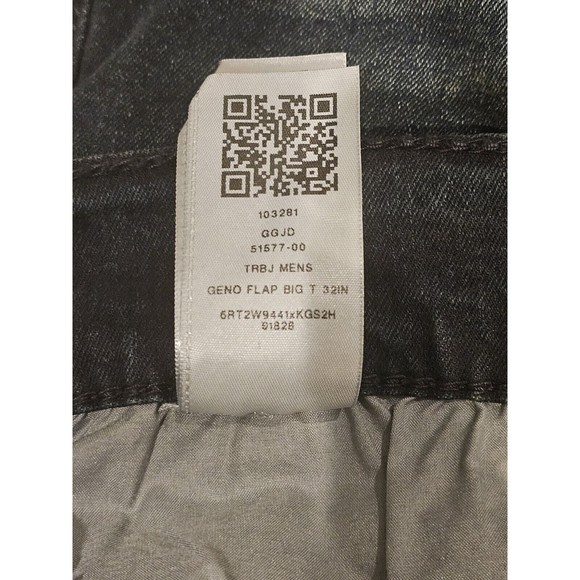 True Religion Geno Flap Big T Relaxed Slim Men's Jeans Indigo Sz-36X32 MSRP-$199 - Picture 7 of 13
